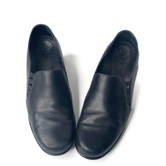 Dansko Rafael Leather Comfort Elastic Mules Black Women's Size 39 - Picture 2 of 5